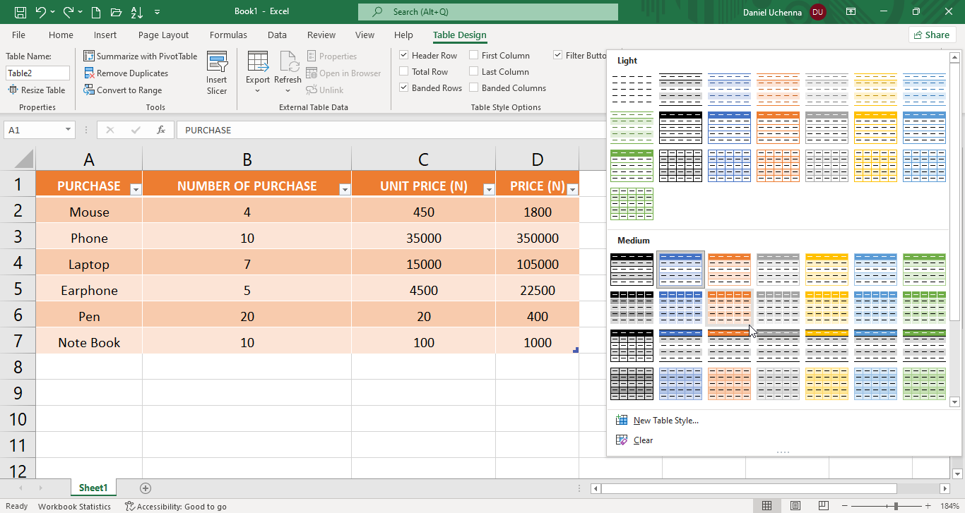 formatting-tables