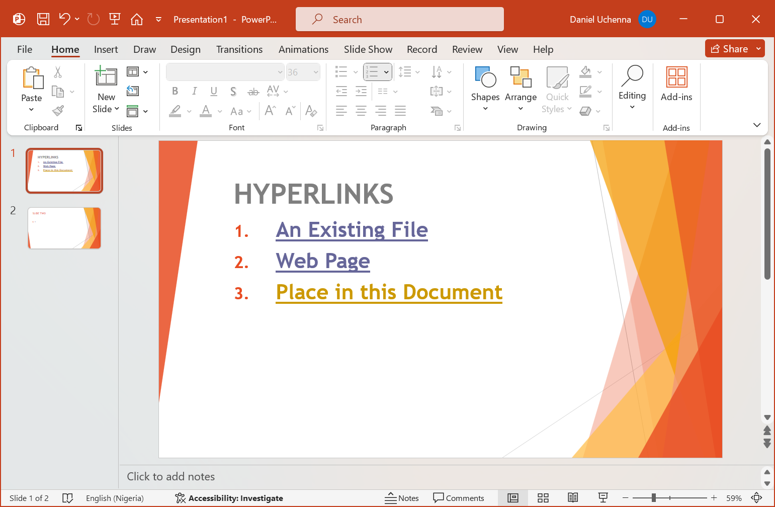 hyperlinks