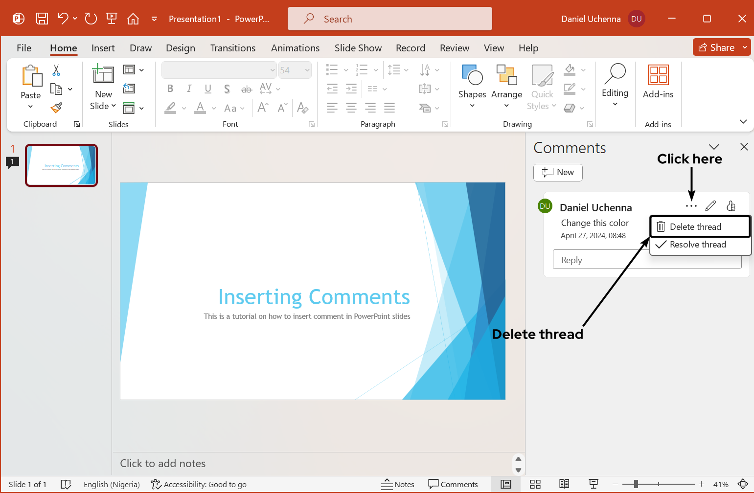 resolve-delete-comments
