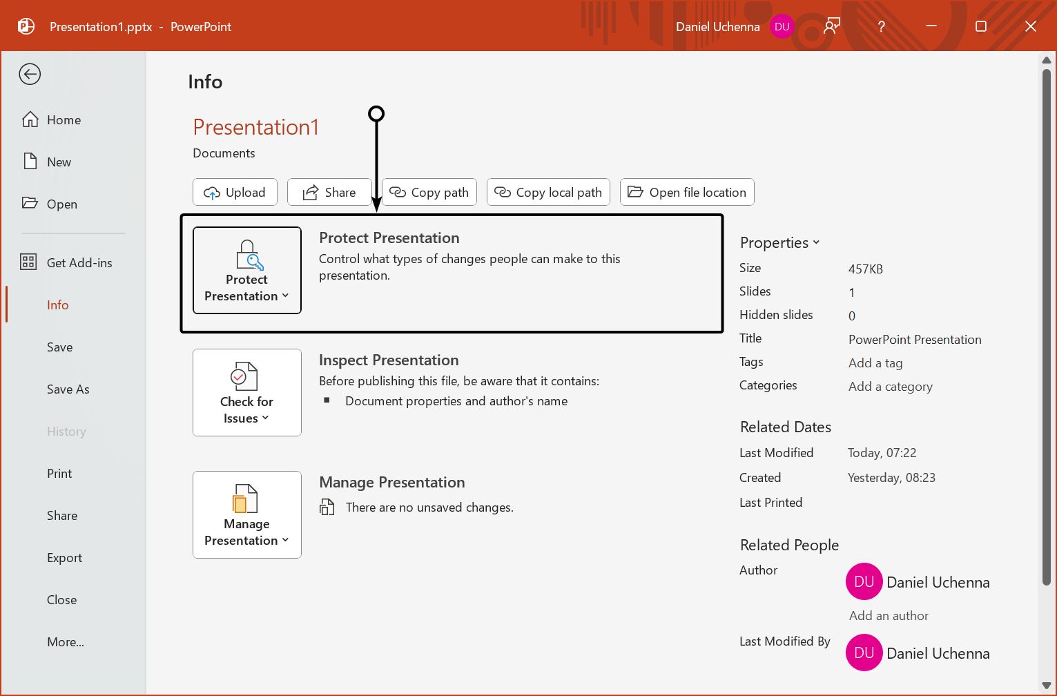 remove-password-from-presentation-document