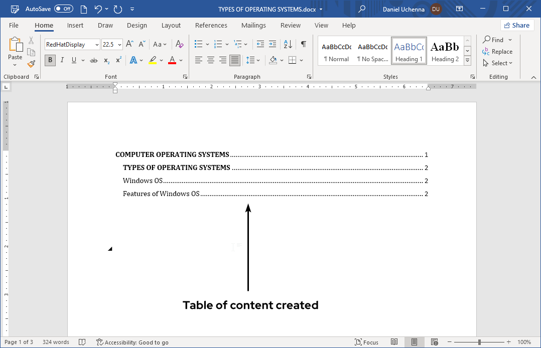 custom-table-of-content